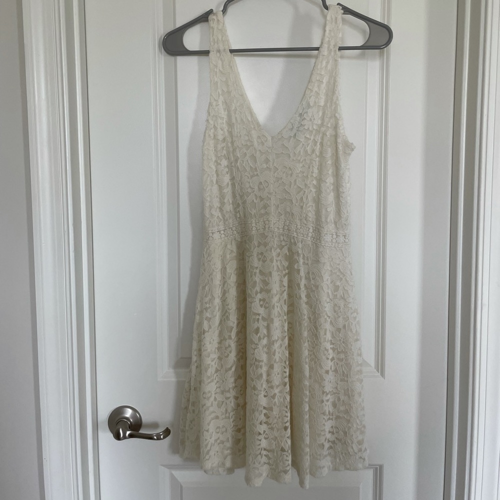 Francessas Boutique off white skater dress.